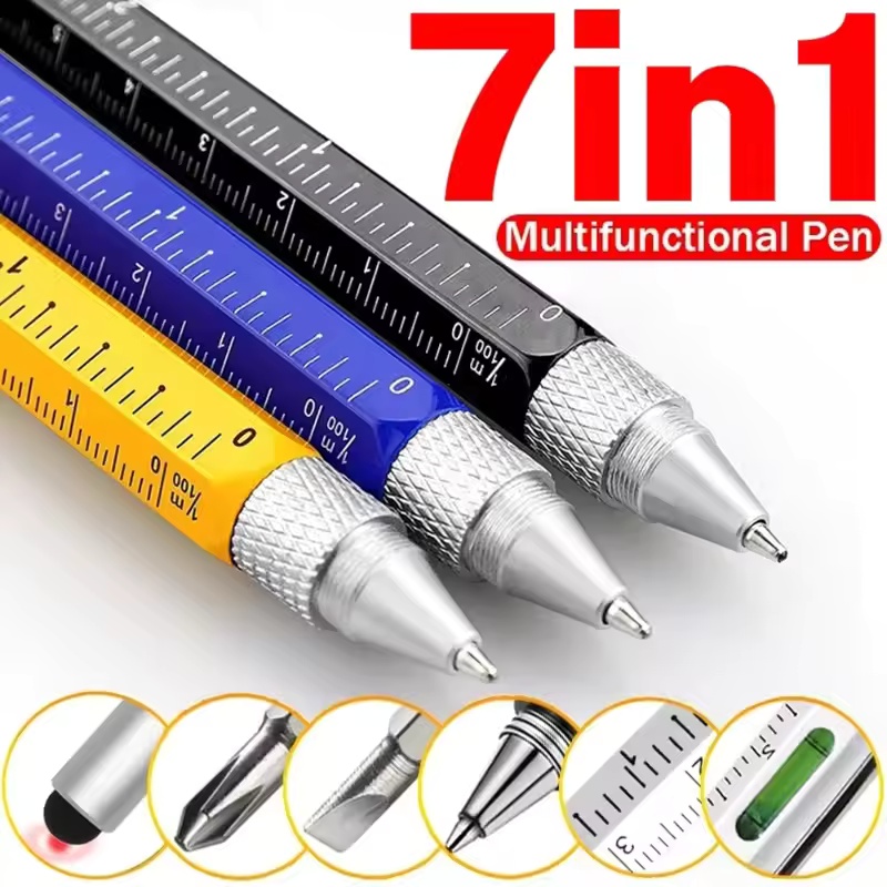 Pena Multifungsi 7-in-1 dengan - Writing Tools ulasan dan harga